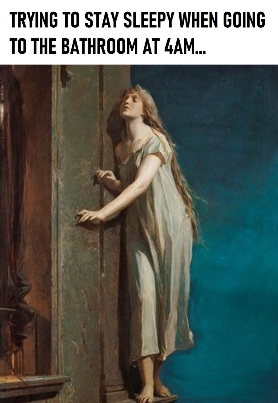 Trying To Stay Sleepy When Going To The Bathroom At 4am Meme By Trying To Stay Sleepy When Going To The Bathroom At 4am Meme By