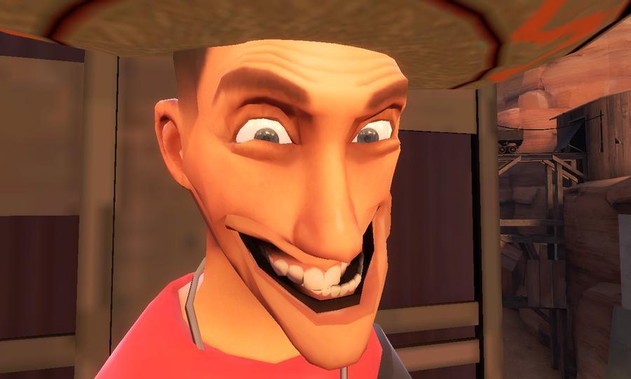 Tf2 Scout Funny Face.