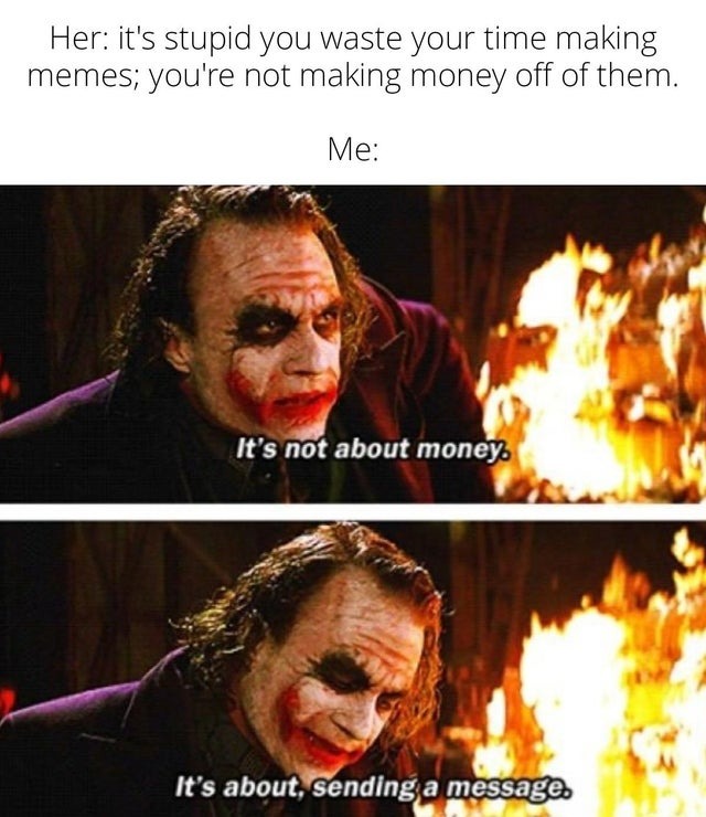 Its Not About Money