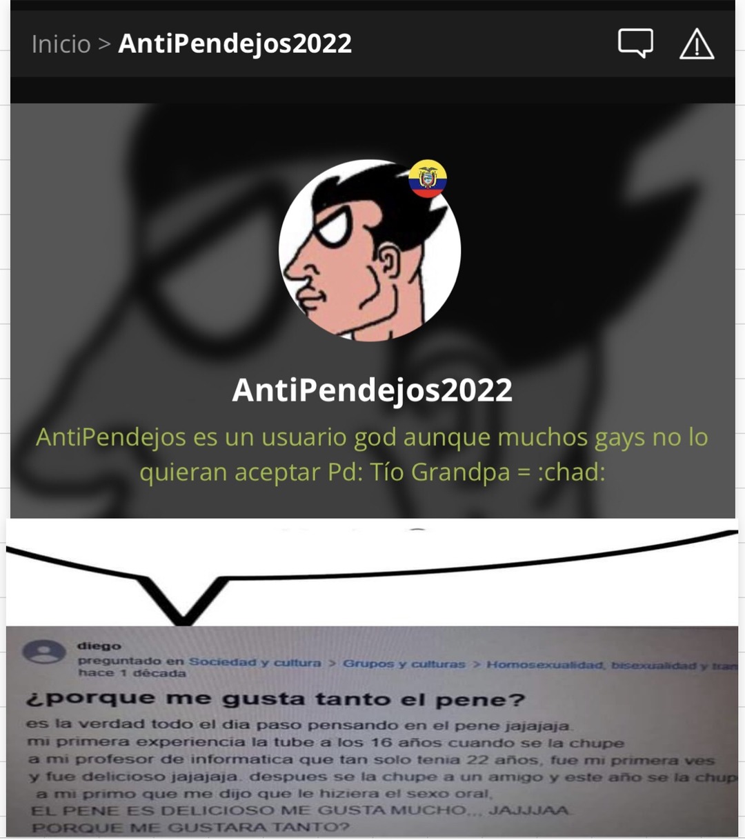 Antipendejos Es Un Amante Del Pene Change My Mind Meme By