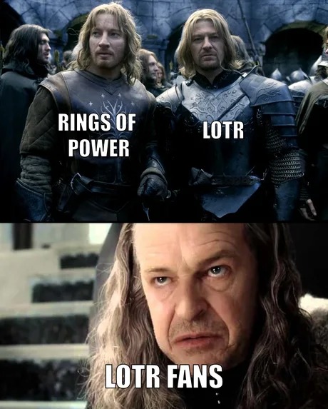 rings of power black elves meme