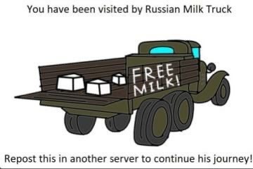 Truck has arrived milk [Meta] Can