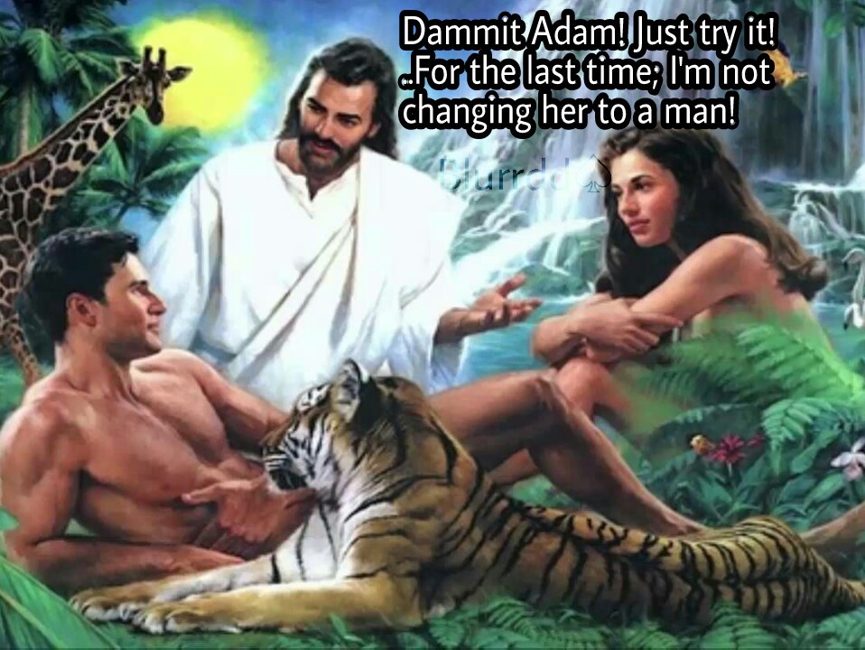 Adam and Steve not Adam and Eve - Meme by blurrdd :) Memedroid