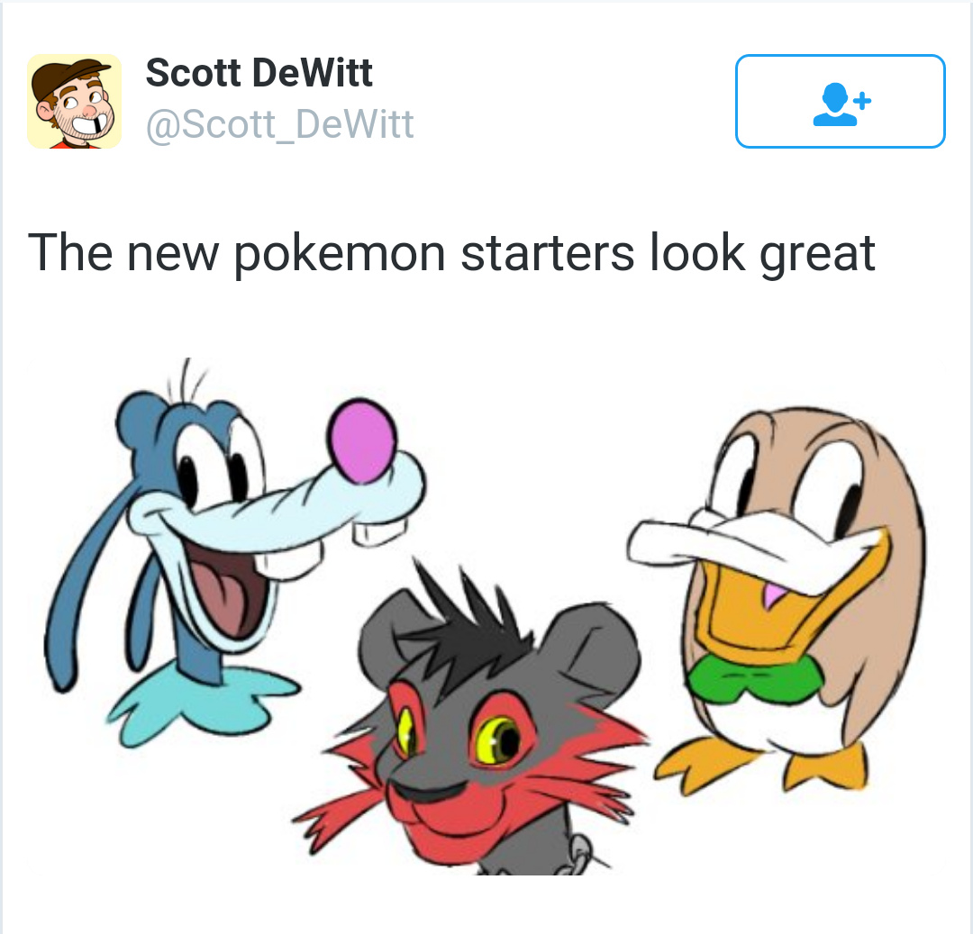 Sun and Moon starters are a bit Goofy - Meme by videogameadd