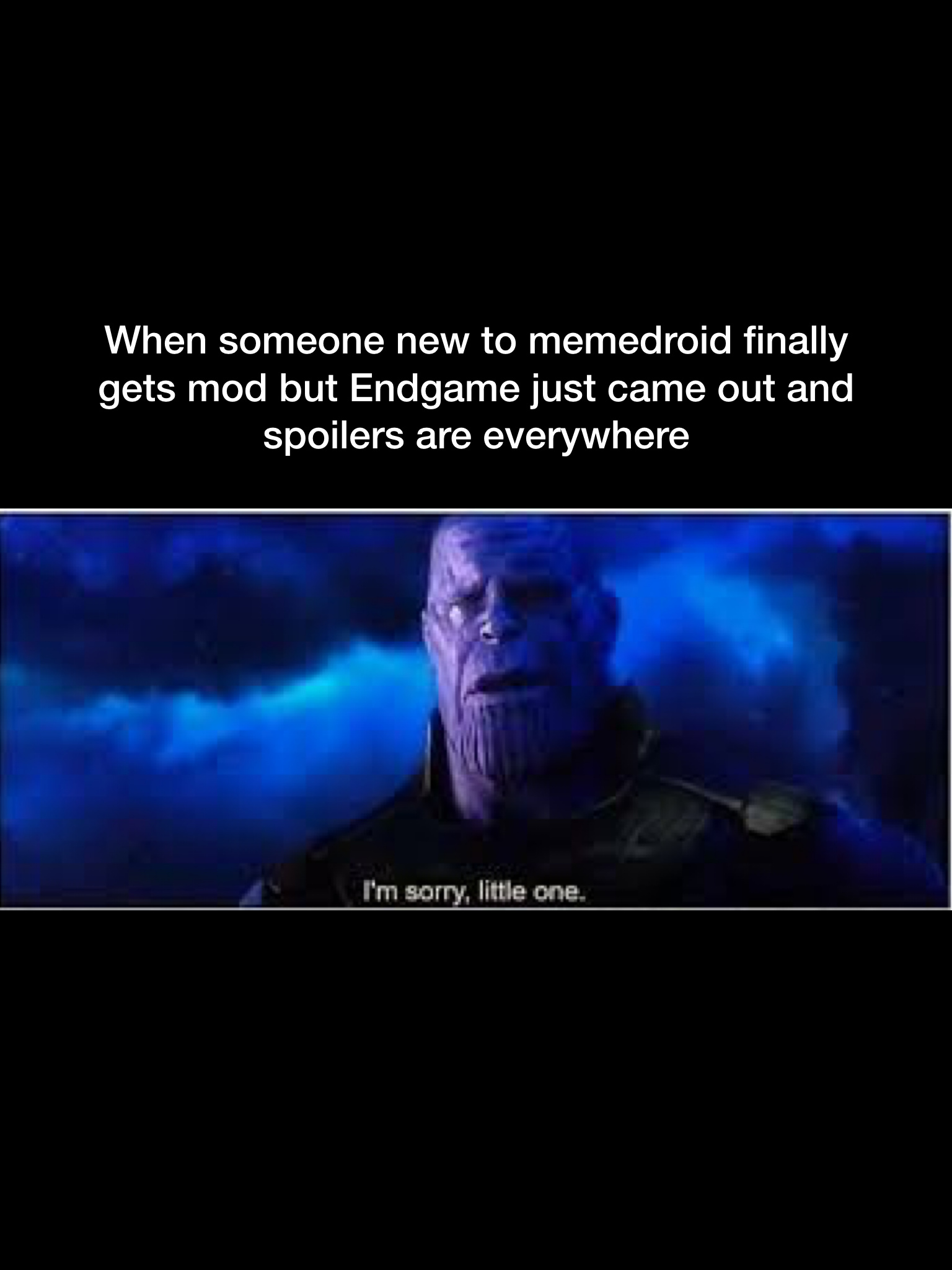 Thanos I'm Sorry Little One / Marvel Gifs I M Sorry Little One : You