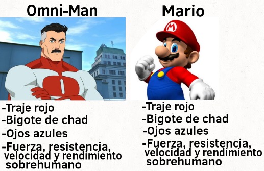 En Efecto Mario Y Omni Man Son La Misma Persona Meme Subido Por R