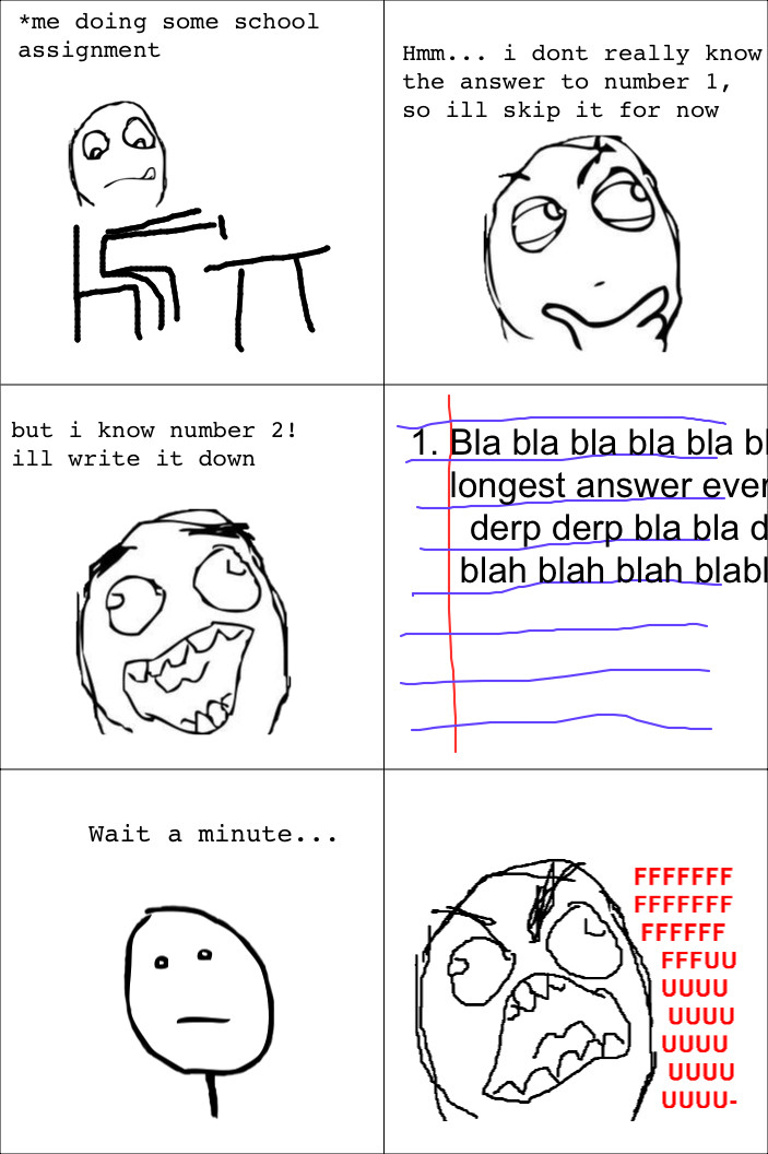 When You Want To Skip The Question But End Up Writing On That Question Number Meme By Reddear Memedroid