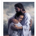 "hug it out, bro" "thanks, Jesus"