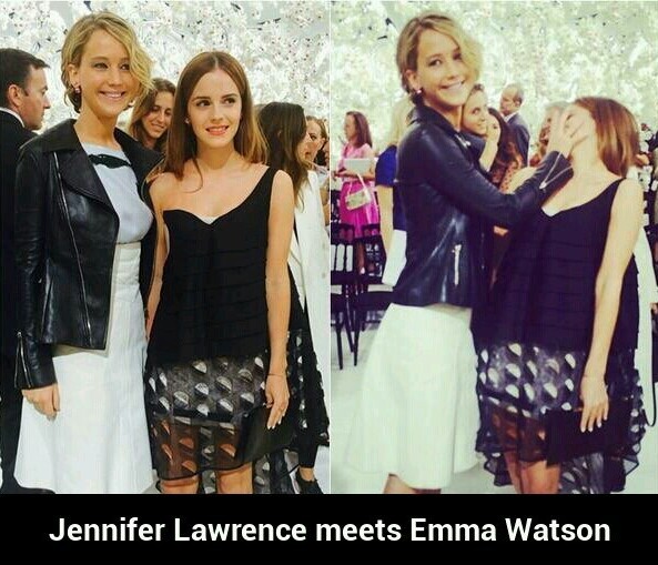 Jennifer Lawrence & Emma Watson  - meme