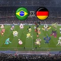 Brasil vs Alemania: Estilo Pokemon