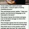 The best bank manager ever.