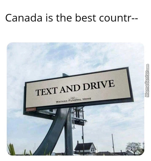 Canada doing right - meme