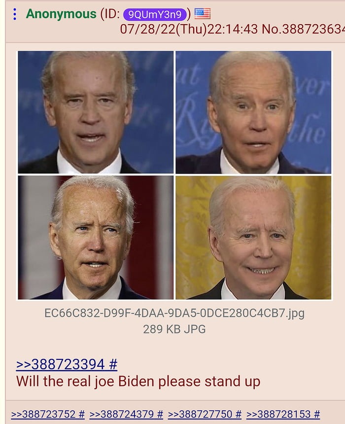 I SAY - WILL THE REAL JOE BIDEN PLEASE STAND UP? WE'RE GONNA HAVE A PROBLEM HERE! - meme