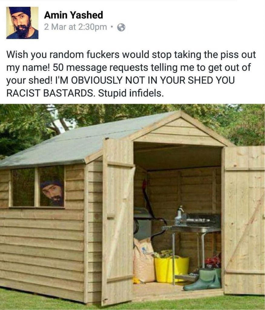 I'm NOT IN YOUR SHED! - meme