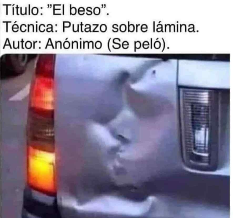 El beso - meme