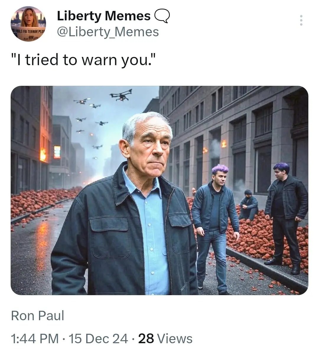 Listen to Grandpa Ron - meme