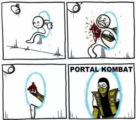 portal X Mortal kombat - meme