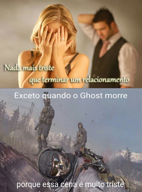 meme do ghost triste