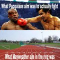 Mayweather was always in track team