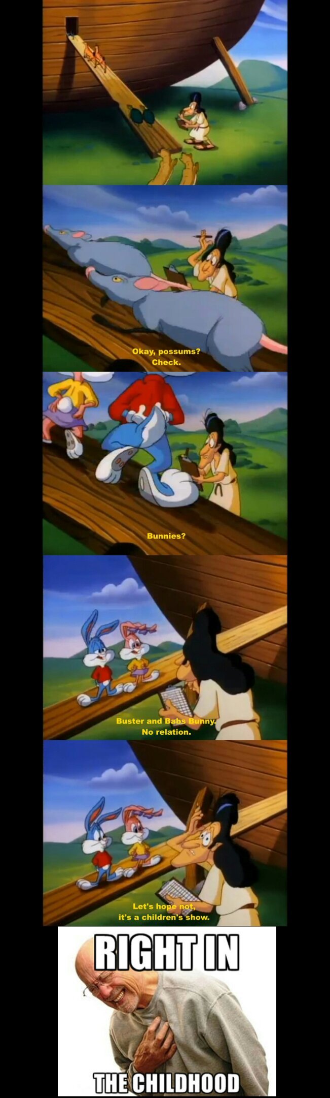 Holy shit, animaniacs needs to chill with its adult jokes. - meme