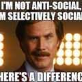 Selectively social