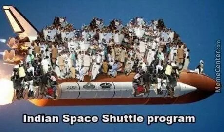 Indian space shuttle program - meme
