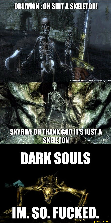 Dark souls in a nutshell - meme