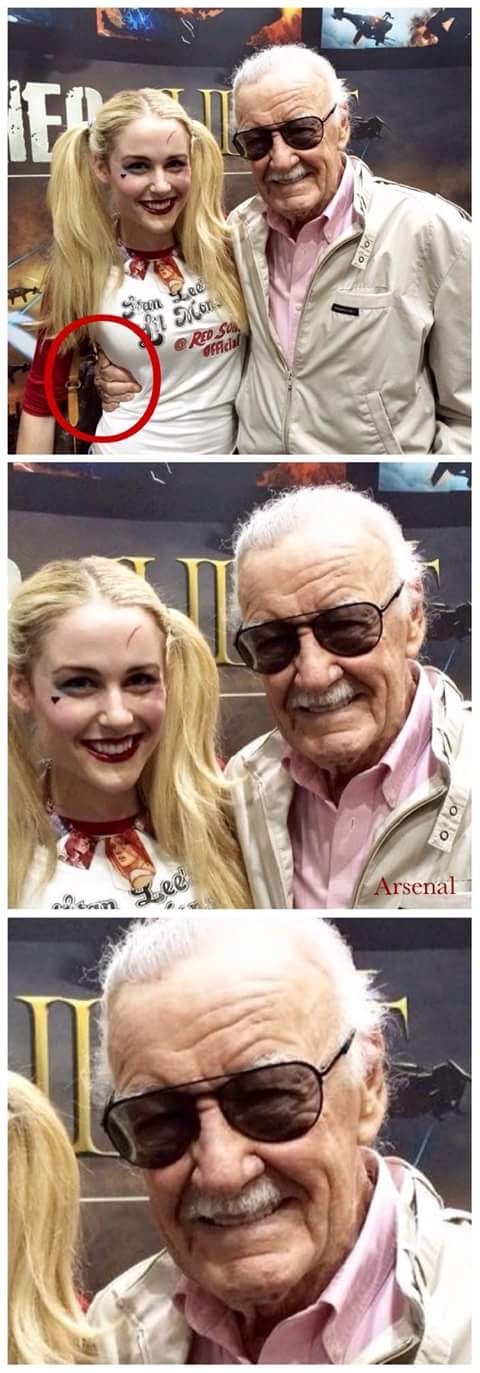 stan lee (͡ ͡° ͜ つ ͡͡°) - meme