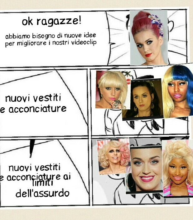 Nicky Minaj,Katy Perry e Lady gaga approvano - meme