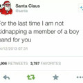 Santa is tired of your bullshit