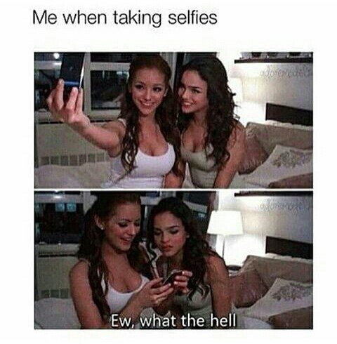 Title is taking selfies - meme