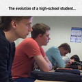 Evolution of students