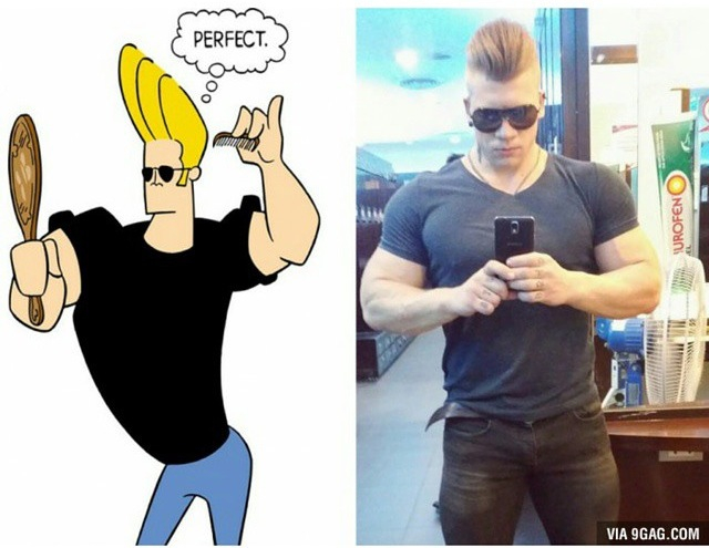 Johnny Bravo exists!!!! Like if you remember this show - meme