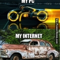 my pc vs my internet