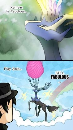 Xerneas's Fab Aura increases the power of FAIRY-type moves! - meme