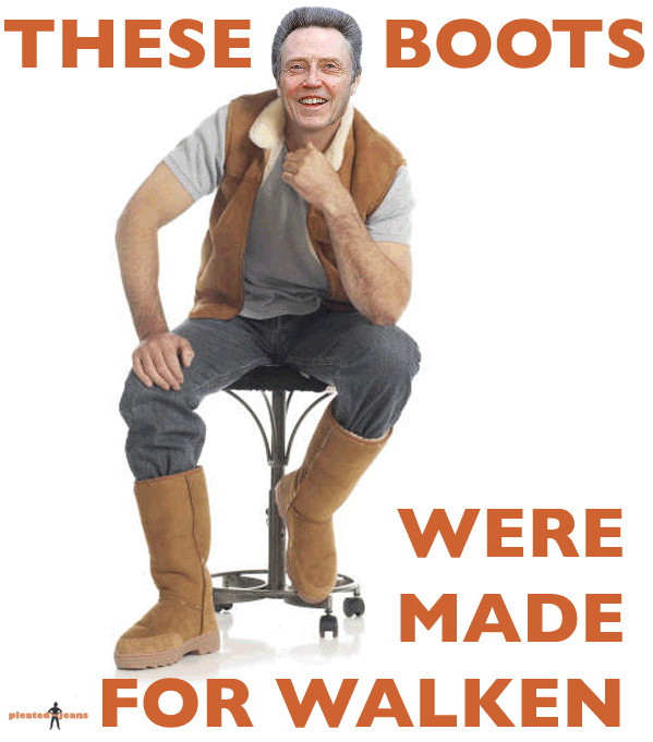 These........boots were......made for walken - meme