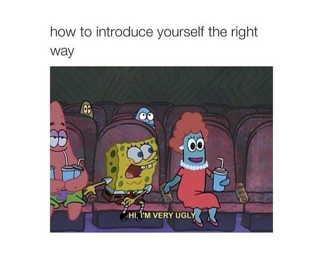 How I introduce myself - meme