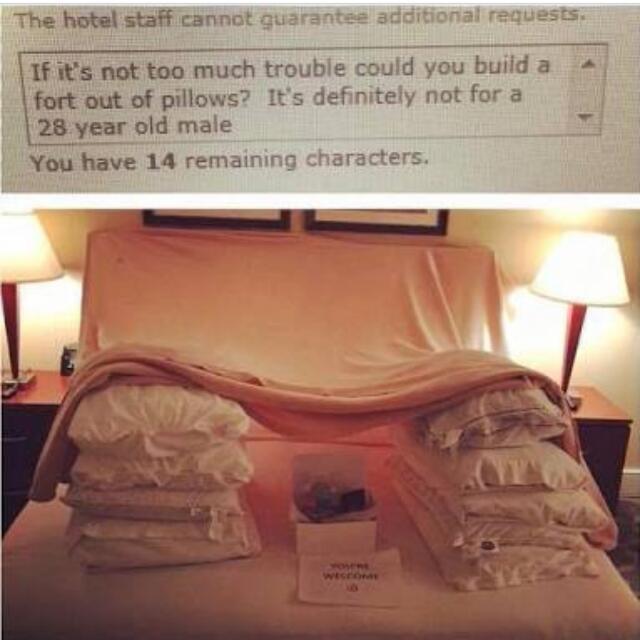 Hotel Maids must have been bored - meme