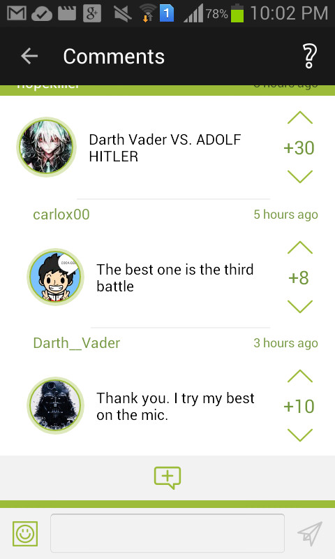 So , Darth Vader is thankfull for your compliment - meme