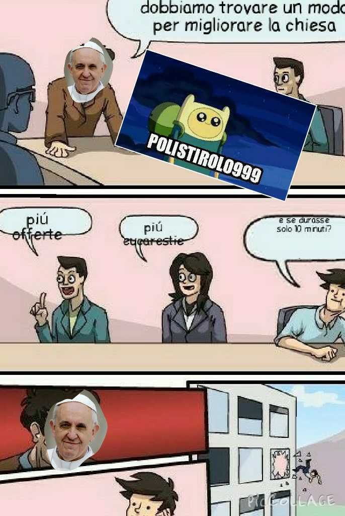 Papa Francesco in da house - meme