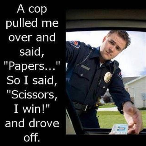 When cop pulled you - meme