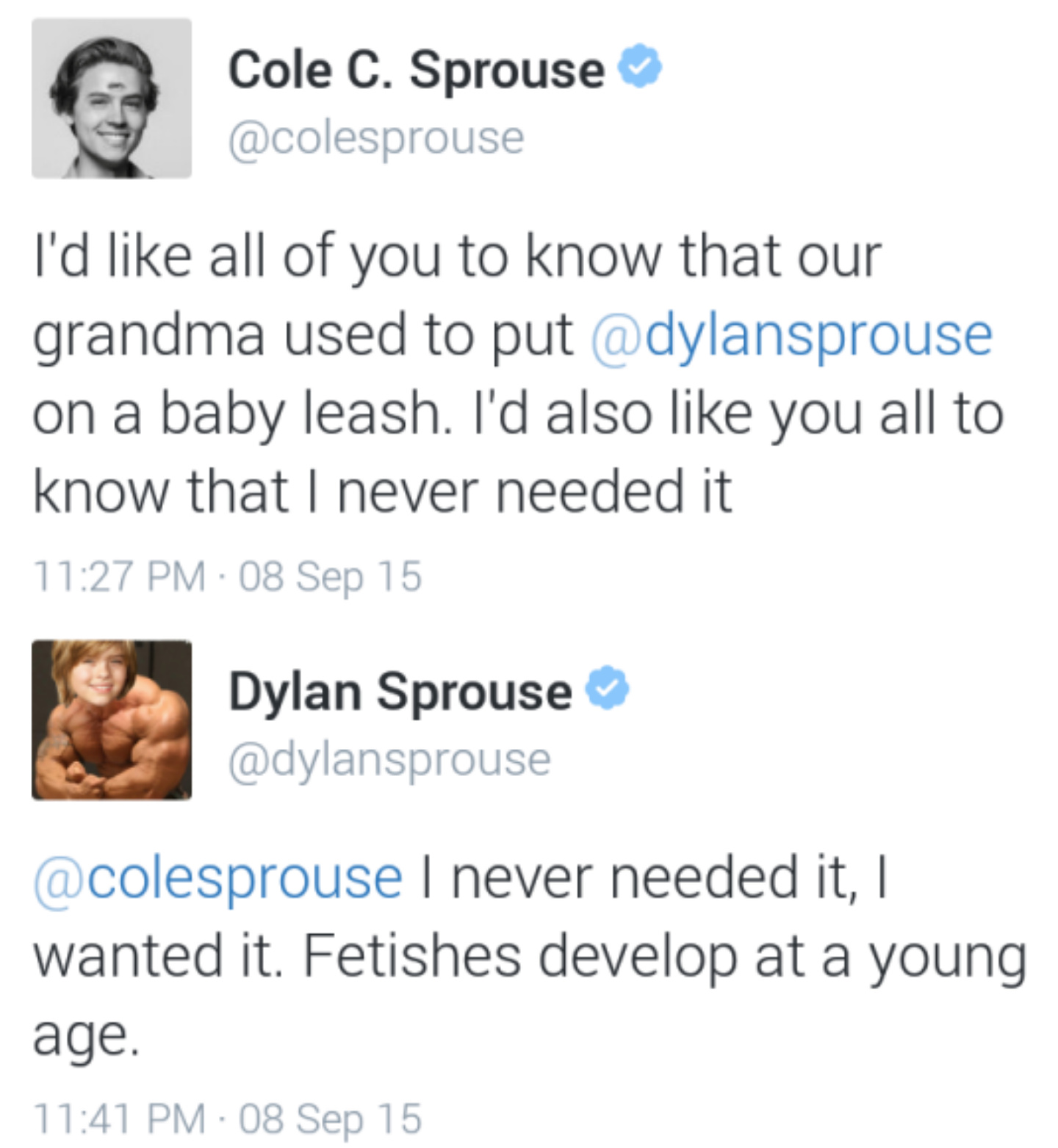 Bless the Sprouse brothers - meme