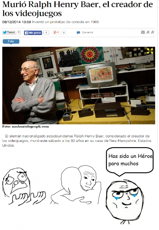 Se va otro de los grandes T_T - meme