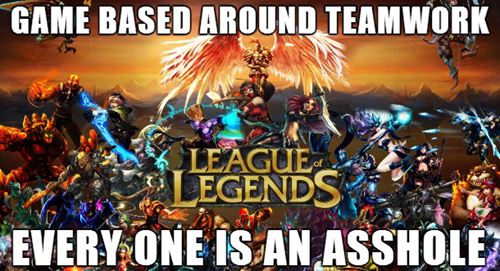 Literally everyone, not 1 game without either a feeder or an afk. - meme