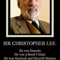 Christopher Lee passed at age 93, so sad to see him go.