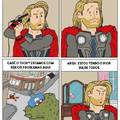 O cabelo do Thor tá tão rebelde quanto aquelas mininhas q dizem que andam de skate e tomam todynho sem canudo :v