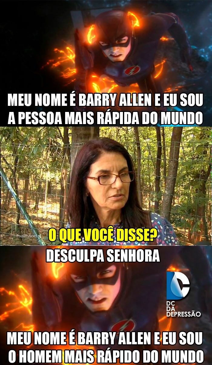 Foi mal senhora - meme