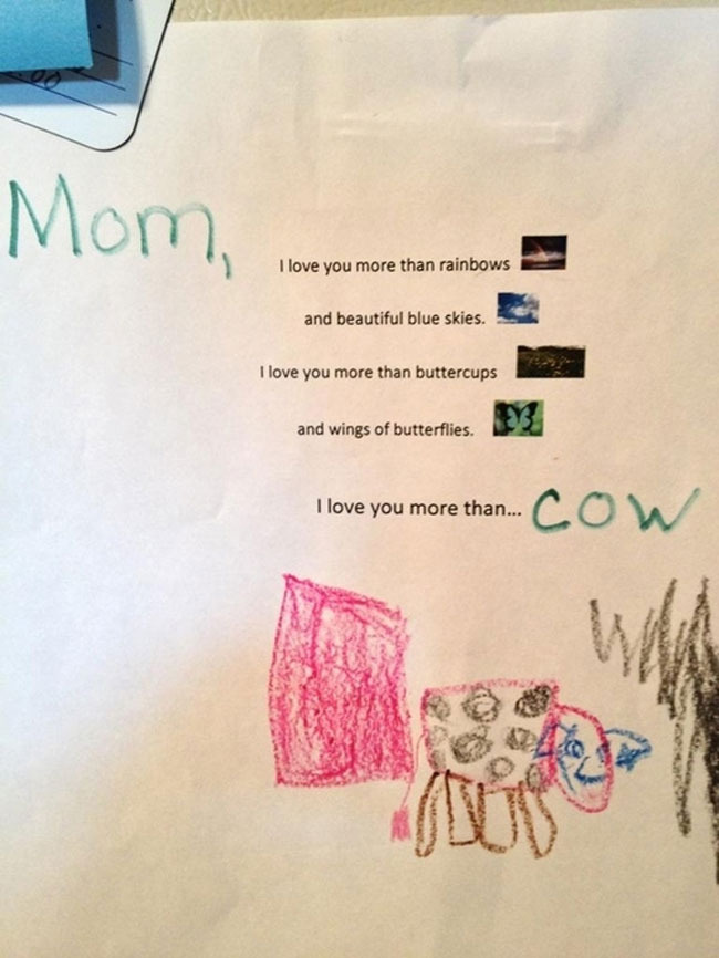 I love you more then cow - meme