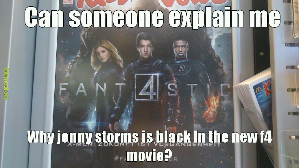 I can't remember a black jonny in any of the relevant universes - meme