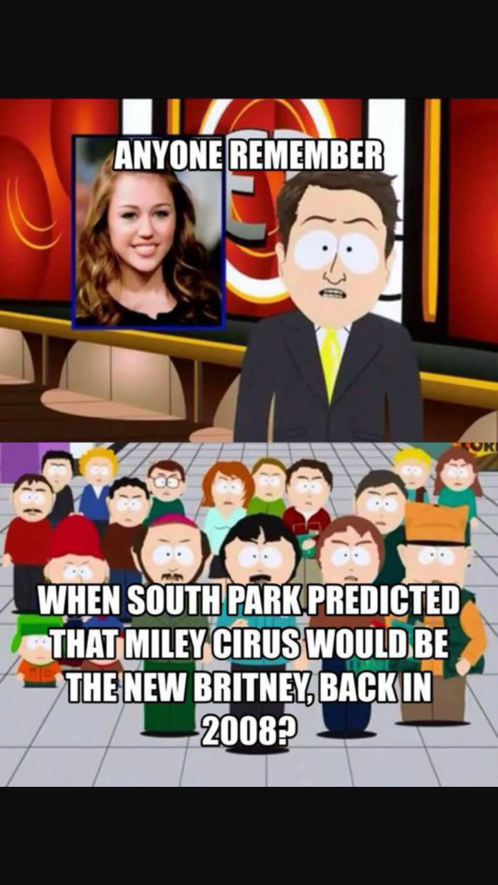 Miley cyrus is a slut - meme